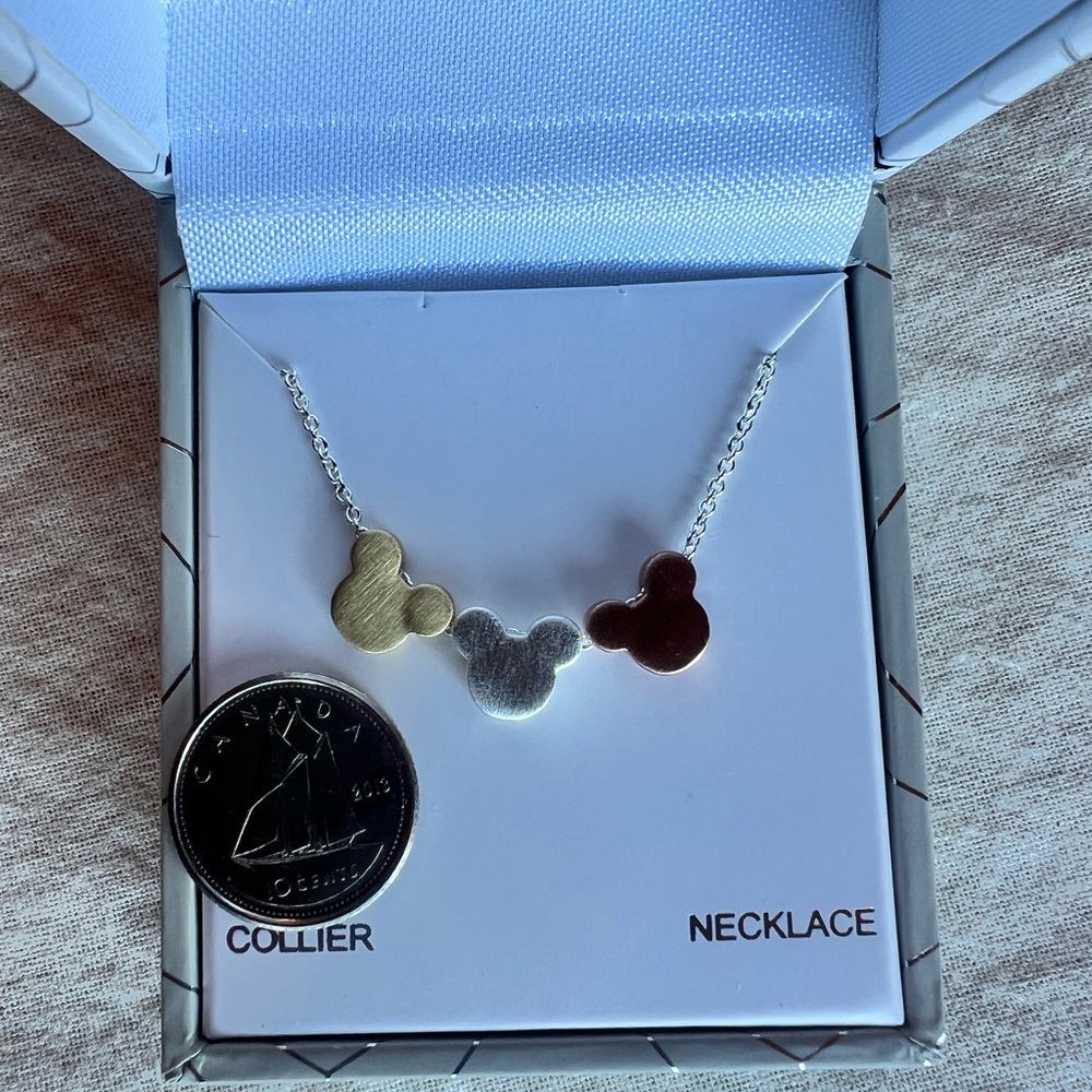Disney tri-color necklace
